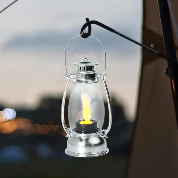 LED Retro Oil Lamp, Vintage Kerosene Lantern, Decorative Table Light for Camping, Wedding, Farmhouse Event Decor