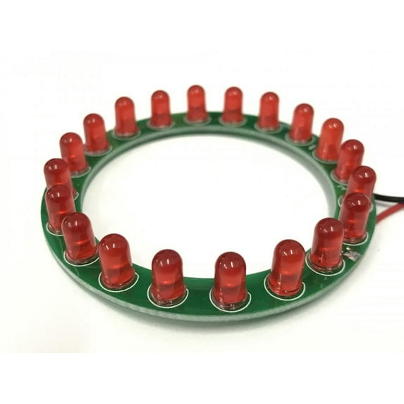 LED Ring Built and Tested - 2inch 6mm - Clear Multi-Color