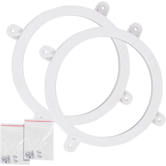 LED Ring Kit, Set of 2 LED Ring Lights, 19x19cm Waterproof ABS Board Lights, Battery Powered Game Accessories for Backyard, Lawn & Nighttime Play