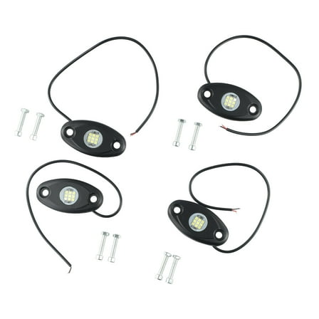 LED Rock Lights Underbody Light 9W For Jeep Offroad Truck for ATV UTV 4X4 Car Boat