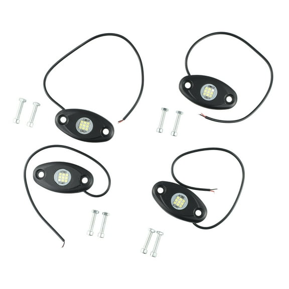 LED Rock Lights Underbody Light 9W For Jeep Offroad Truck for ATV UTV 4X4 Car Boat