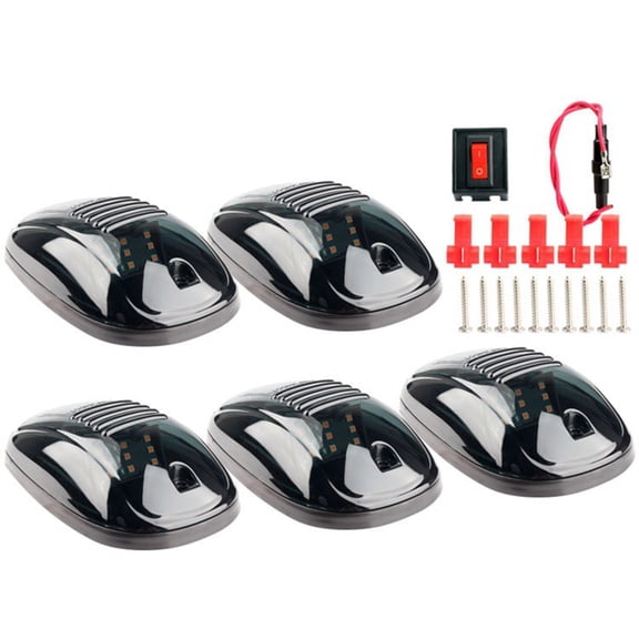 LED Roof Light Bar for Trucks Top Design Wired Cabin Lamp with Optional Drill Installation 5PCS