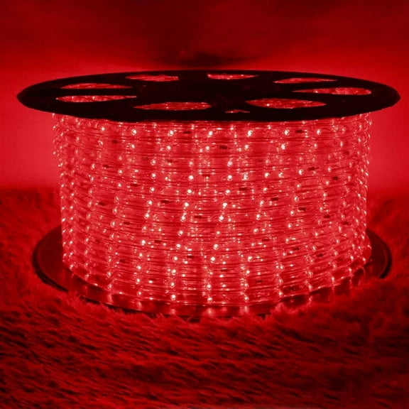 LED Rope Light In/Outdoor Cuttable Flexible Lights Strip 50/100/150/300ft Christmas String Lighting