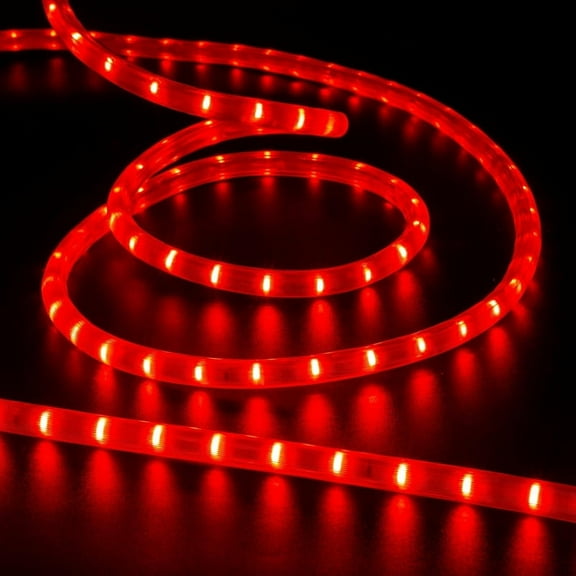 LED Rope Light Red LED 216LED 18FT 110v with Indoor and Outdoor Decorative Lighting,Waterpro of Light with UL Certified
