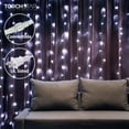 thumbnail image 1 of 9.8FT × 9.8FT Window Curtain Light, Extendable String Light Kit, 8 Modes Fairy Lights for Party, Wedding, Restaurant, Festival, Hotel, 3000K Warm White, 1 of 7