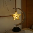 thumbnail image 1 of LED Rope Star Lamp, Hand Wound Copper Wire Iron Decorative Night Light, Warm Glow Bedside Lamp for Bedroom, Living Room, Christmas, Party, Wedding and Holiday Gift, 1 of 6