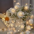 thumbnail image 1 of LED Rose String Lights, 300 LED Fairy Lights with Remote and Timer, Romantic Decorative Lights for Bedroom, Wedding, Party, Garden, Christmas Tree, Outdoor Indoor Home Decor, 1 of 7