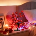 thumbnail image 1 of LED Rose Tree Light with USB, 17.7 Inch Romantic Night Light for Valentine's Day Decor, Bedroom, Party, Home Ambiance Red, 1 of 6