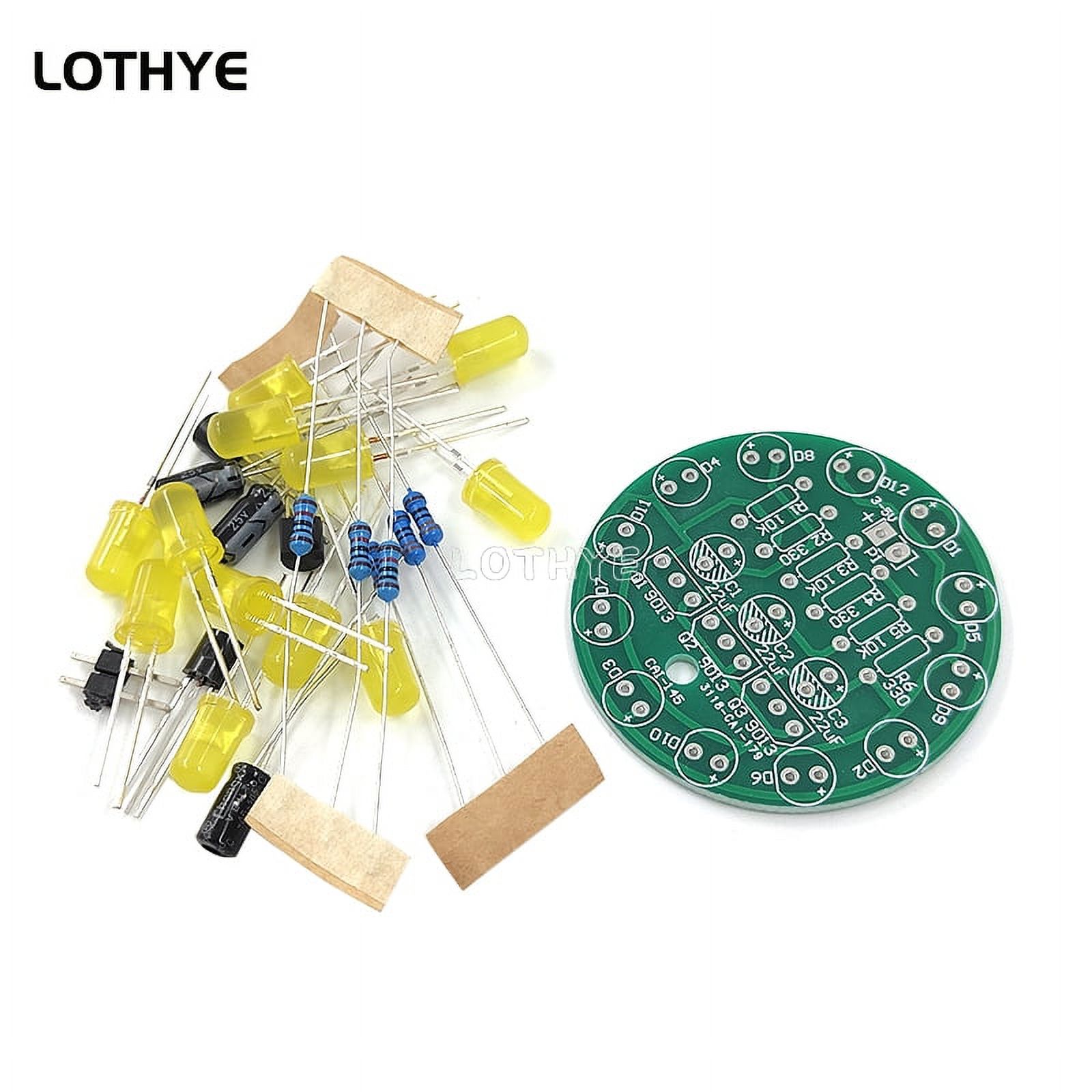 LED Round Rotating Light Production Kit Triode Oscillator DIY