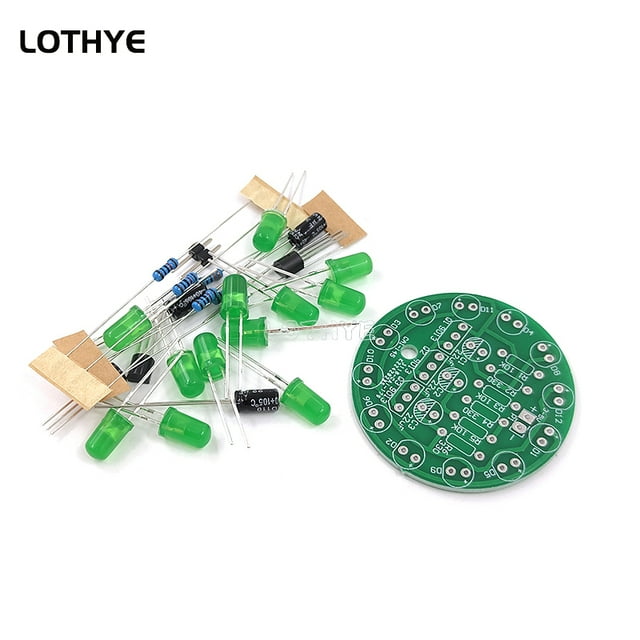 LED Round Rotating Light Production Kit Triode Oscillator DIY