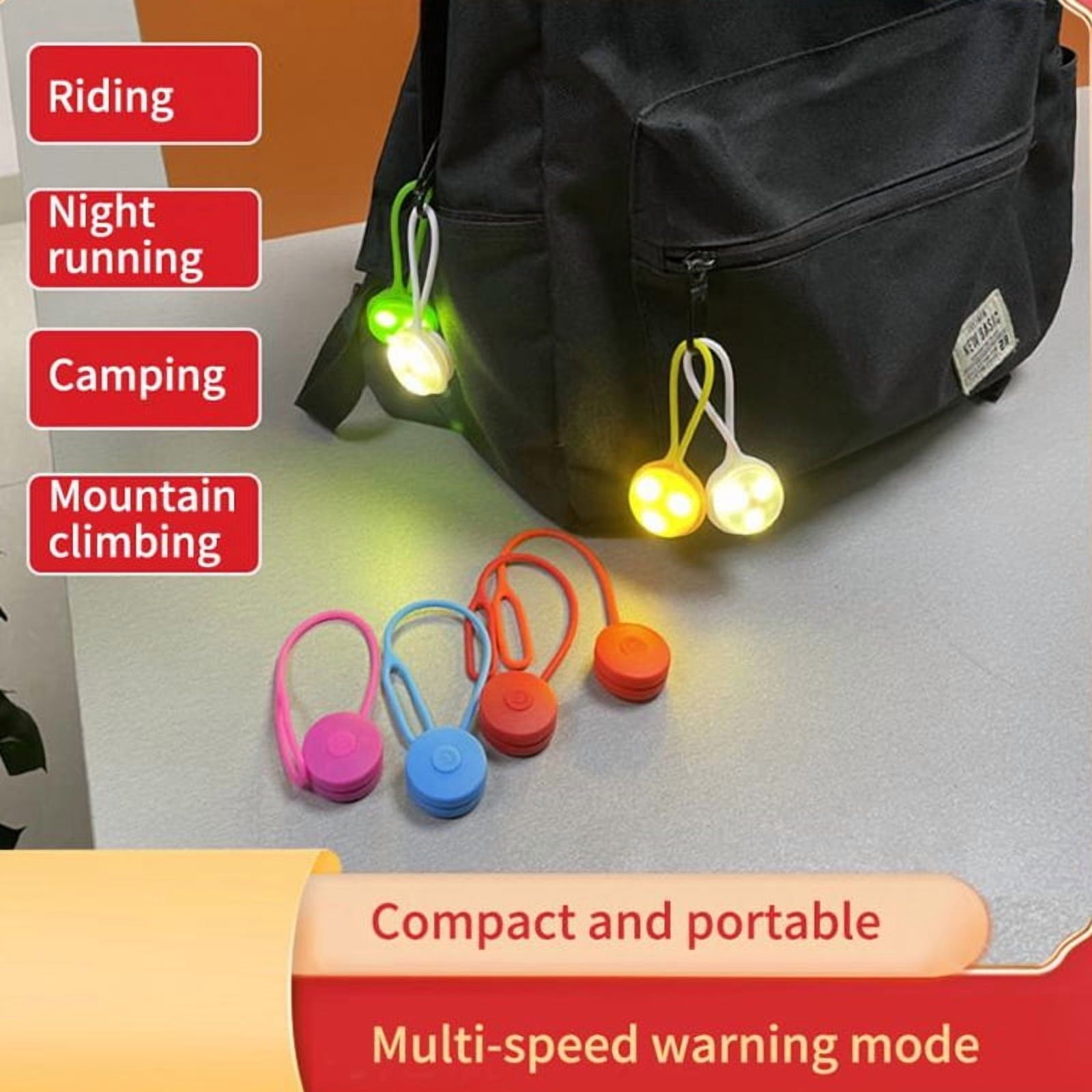 LED Running Light, Silicone Rope Bike Safety Light Running Lights for ...
