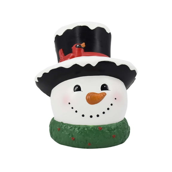 LED Plastic Snowman Christmas Tree Topper, White, 13.25", by Holiday Time
