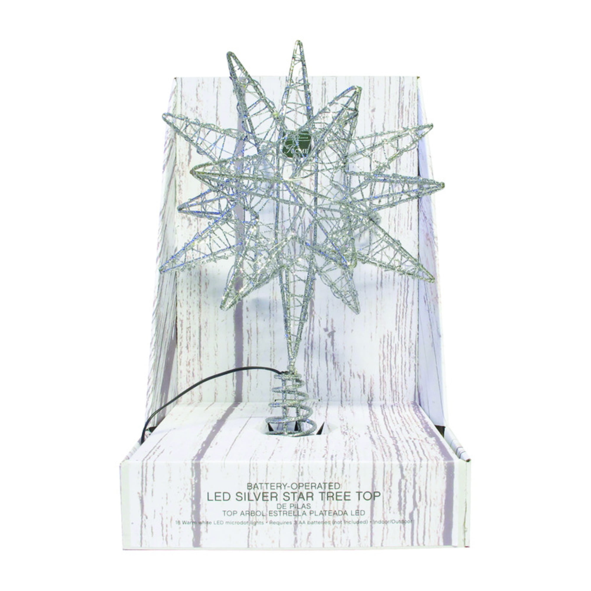 LED STAR TRTP SLV WW10