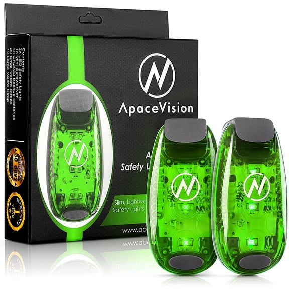 LED Safety Light (2 Pack) - Clip On Strobe/Running Lights for Runners, Dog, Bike, Walking, Boat, Kayak, Stroller and More - High Visibility Accessories for Your Reflective Gear, Bicycle