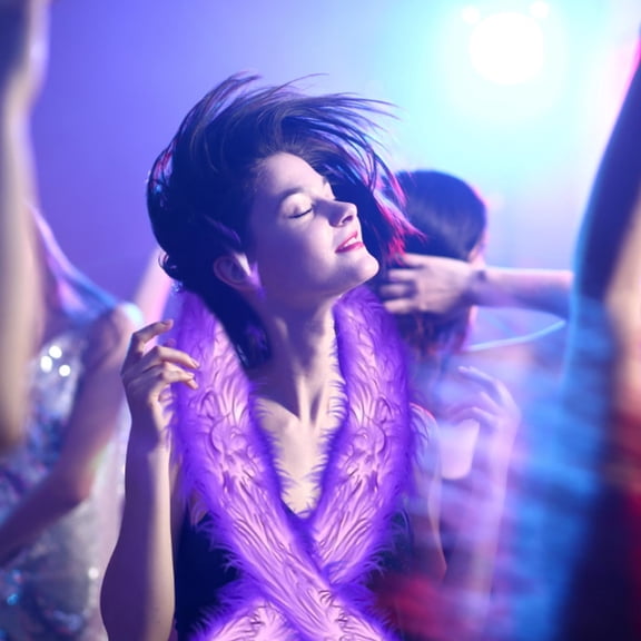 LED Scarf Light Up Plush Winter Neck Warmer for Christmas Party Holiday Rave clothes Glow Accessory Night Event(Purple)