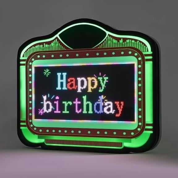 LED Screen Letter Bottle Presenter, Adjustable VIP Service Sign with 7 Colors, APP Programmable Display Sign for Wedding, Birthday Parties, Nightclub$$Other