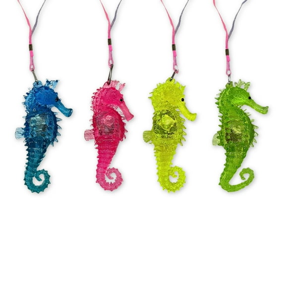 LED Seahorse Necklace - 4 Assorted Colors (Dozen)