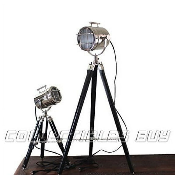 LED Searchlight Marine Small and Big Floor Lamp Combo Vintage Home Decorative Spotlight and Table Lamp - Hollywood Article - Tom Cruse Favorite