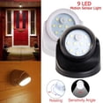 LED Security Lights 360° Battery Operated Outdoor Motion Sensor Indoor ...