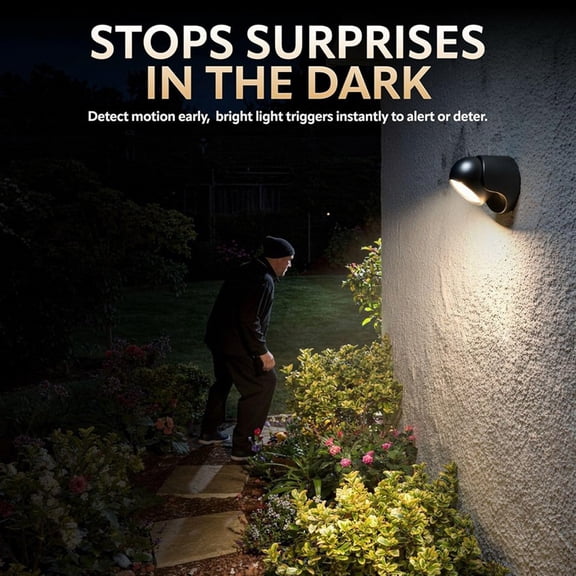 LED Security Lights Motion Sensor PIR, Bright LED Floodlight 150 Lumens, Wireless Motion Sensor Lights Outdoor