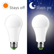 LED Sensor Bulbs Automatic On/Off Daylight Dusk to Dawn Light Bulbs A19