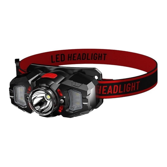 LED Sensor Headlamp Headlight Zoom Head Torch USB Rechargeable Hands-Free Best M7L8