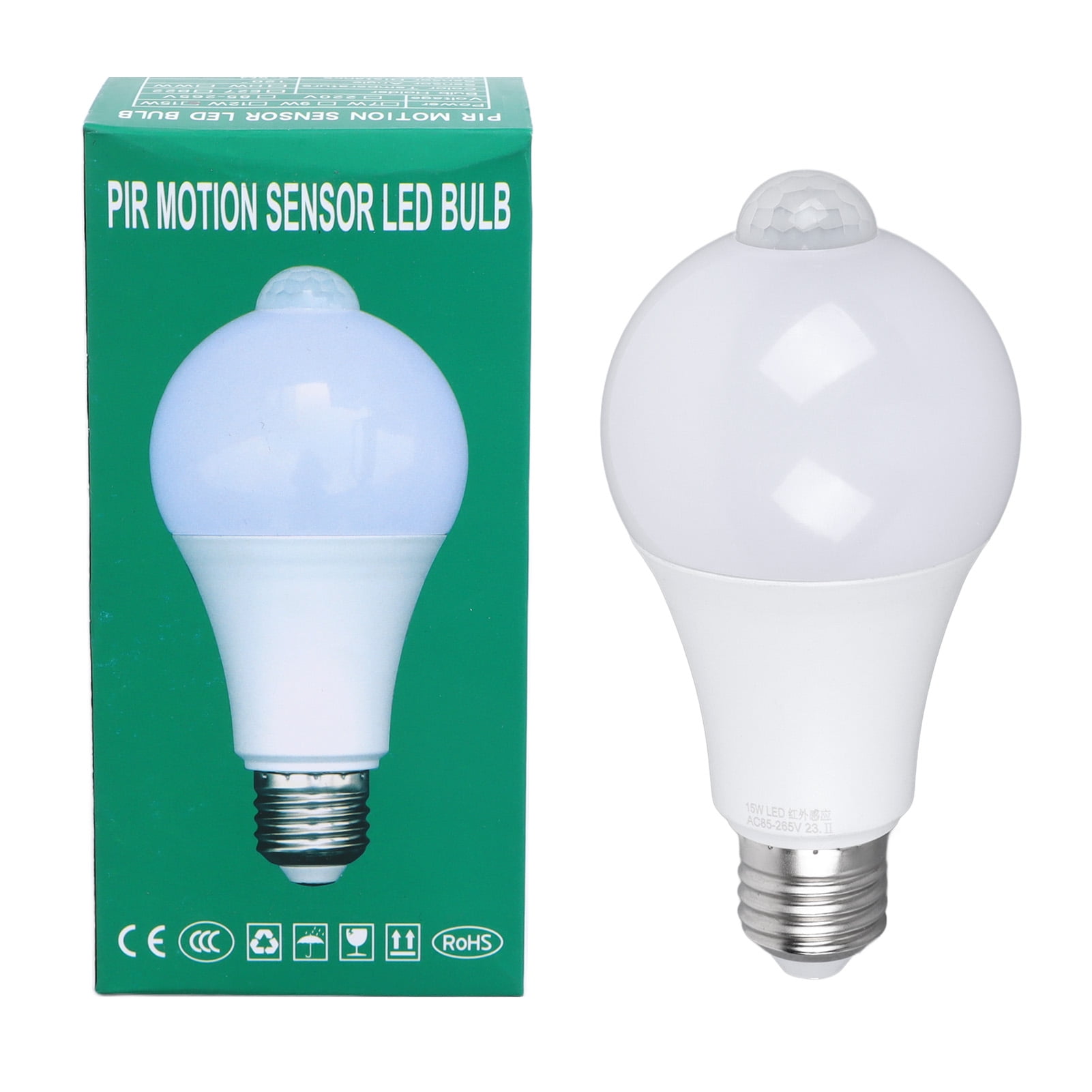 LED Sensor Light Bulbs Professional High Brightness Energy Saving LED Light Bulb with Motion Sensor 15W 85265V