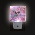 thumbnail image 1 of LED Sensor Night Light Auto On/Off Dusk to Dawn Lamp for Bedroom Hallway Beautiful Pink Hummingbird 2 Pack, 1 of 7