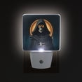 thumbnail image 1 of LED Sensor Night Light Auto On/Off Dusk to Dawn Lamp for Bedroom Hallway Skeleton with Glowing Eyes 2 Pack, 1 of 7