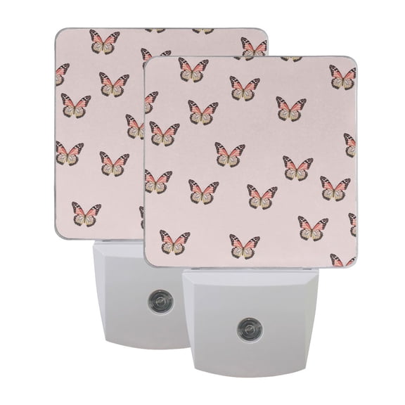 LED Sensor Night Light Dusk to Dawn Auto ON & Off, Plug-in Beautiful Butterflies