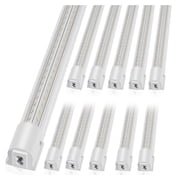 LED Shop Lights 10 Pack, 4 FT Linkable, 40W Garage Lights, 6500LM, 59in Cord w/ Switch, for Warehouse, Workshop, Home, Office