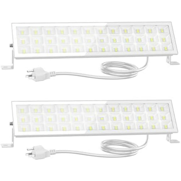 LED Shop Lights for Workshop,90W 10000lm LED Work Lights for Garage, 6500K Daylight White Ultra Bright Plug in Outdoor Light,2Pack IP66 Waterproof Lighting for Warehouses$$Tools & Hardware Other