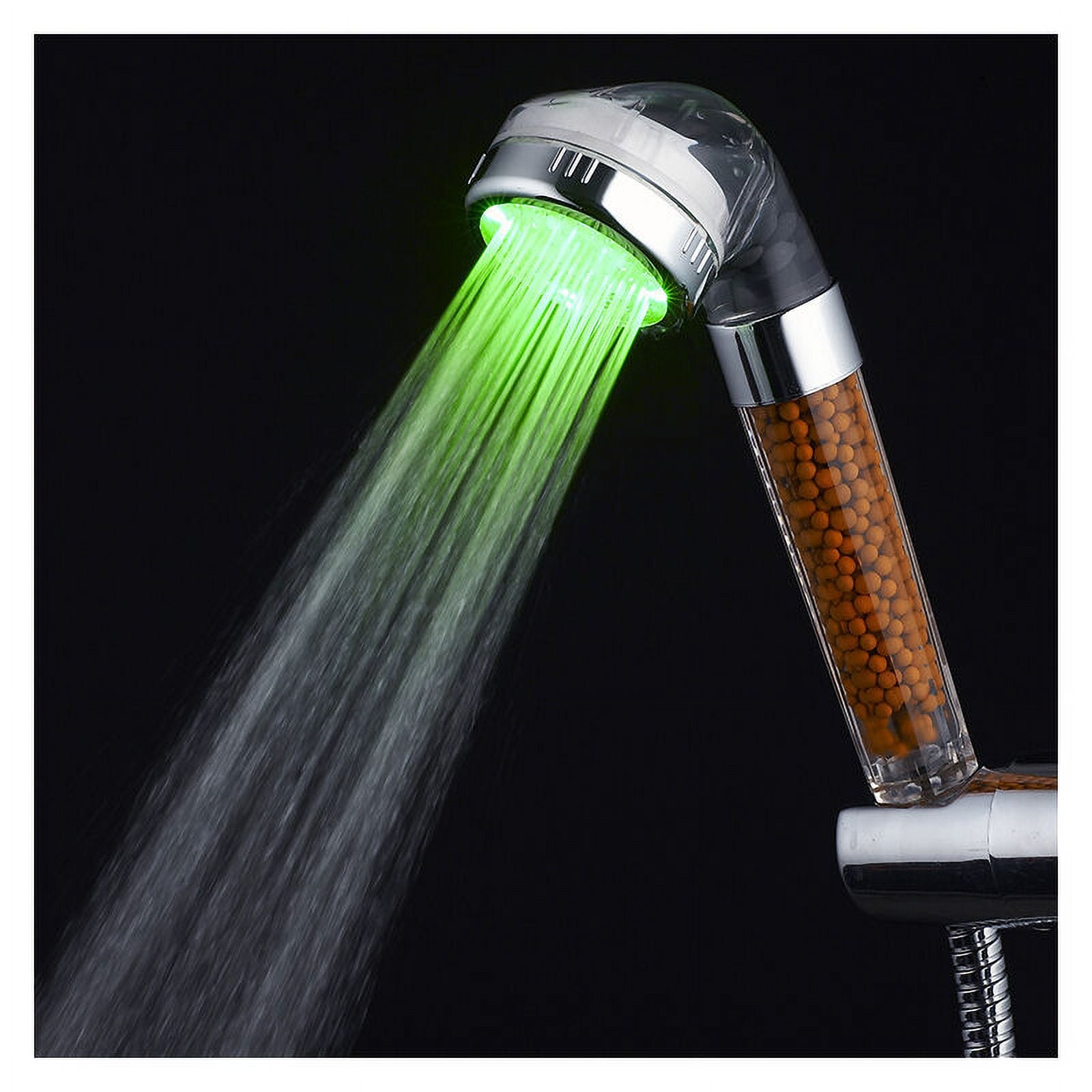 LED Shower, Anti Limescale Shower Head, 3 Colors LED Shower Head with