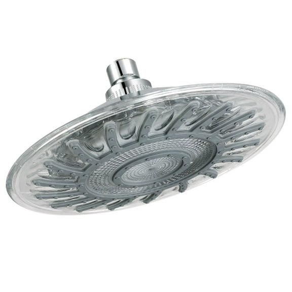 LED Shower Head 3 Color Temperature Sensor ABS Chroming Water Powered Long Life for Bathroom Use