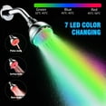 LED Shower Head, EEEkit 7 Colors Flash Light Automatically Changing LED