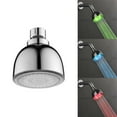 LED Shower Head Temperature 3 Color Hi Pressure Shower Head Handheld
