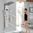 thumbnail image 1 of LED Shower Panel Tower System Stainless Steel Rain&Waterfall Massage Body Spray, 1 of 10