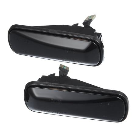 LED Side Marker Turn Signal Light 34351SL4003 for Honda Black Lens Amber Light Sequential Flowing 1 Pair