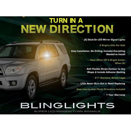 LED Side Mirror Turn Signal Light Kit Set Blinkers For Toyota 4Runner