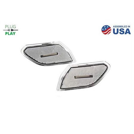 LED Sidemarkers for 2018-2019 Jeep JL Wrangler (pair) (Clear)