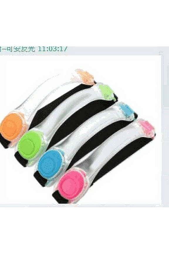 LED Silicone Reflective Armband - Green