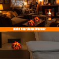 thumbnail image 1 of LED Simulation Charcoal Flame Lamp Fake Campfire Night Light, 3D Fake Fireplace Fire Pit Firewood Lamp with Realistic Log Flameless Candle Battery Operated, Halloween Christmas Decorations, 1 of 8