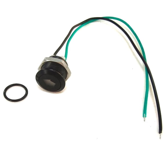 Lerpwige LED Car Turn Signal Indicators Light with Wire Leads 12mm Metal Signal Lamp