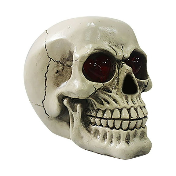 LED Skelelen Statue Light For Halloween Bar Table Night Light Resin Skeleton Prop Party Ornament Decoration With LED Light Up Eyes Desk Lamp For Cool Holiday Rattle Palestrina Games Girl 5 Years