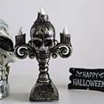 thumbnail image 1 of LED Skeleton Hand Lantern - Battery Operated Glowing Candle Lamp Halloween Table Decor Spooky Party Light Gothic Centerpiece(C), 1 of 6