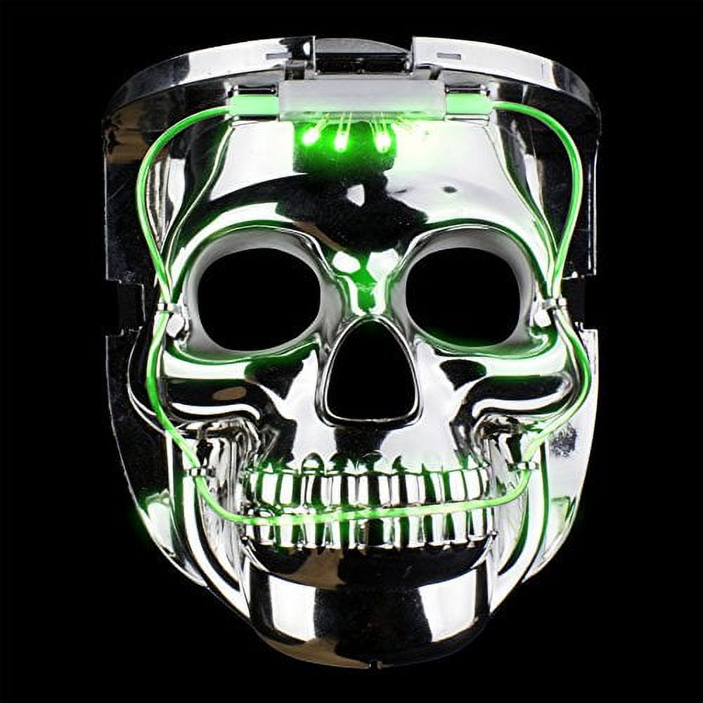 fun central aj212, 1 pc led skull mask, led light mask, light up mask ...