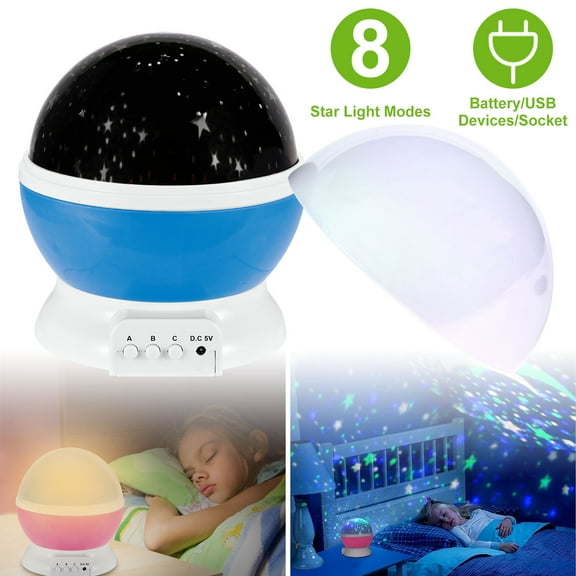 LED  Sky Projector Night Light  Kids Rotating Starry Night USB Sleep Lamp