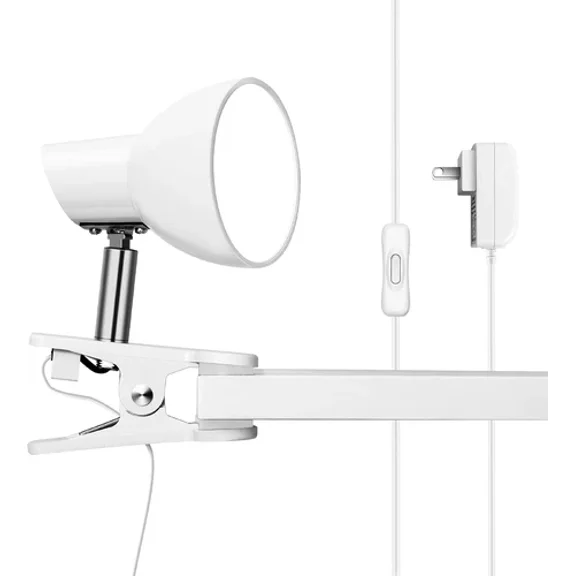 LED Small Clip Light,5W Super Bright Reading Light, 330 Rotation Lamp with Clam