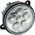 thumbnail image 1 of LED Small Round Headlight Insert Flood 2200 Lumens 20W 12-24V Plug Play Compatible with John Deere R Series Tractor Sprayer Upper Reflector Insert AL206153 RE296513 RE29680 RE288376, 1 of 3