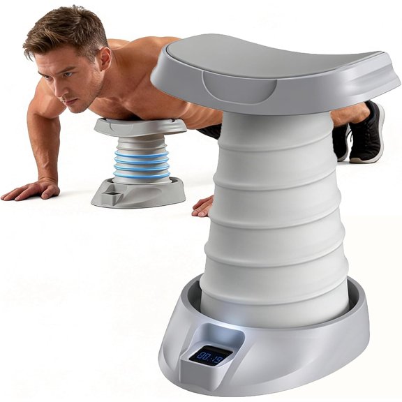 LED Smart Counter Push Up Board, Ergonomic Home Strength Training Workout Equipment For Beginners, Grey 34.524cm